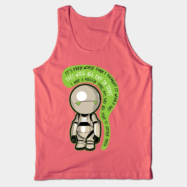 Marvin : the pessimist robot Tank Top by VanyNany